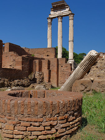 Fotos Brunnen vor dem Dioskurentempel | Rom