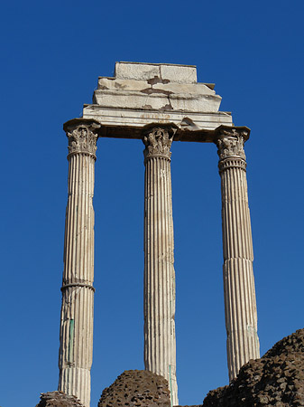 Foto Säulen am Dioskurentempel - Rom