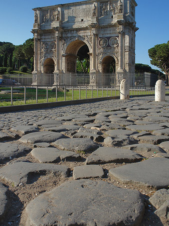 Fotos Konstantinsbogen mit Pflastersteinen | Rom