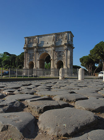 Fotos Konstantinsbogen mit Pflastersteinen | Rom