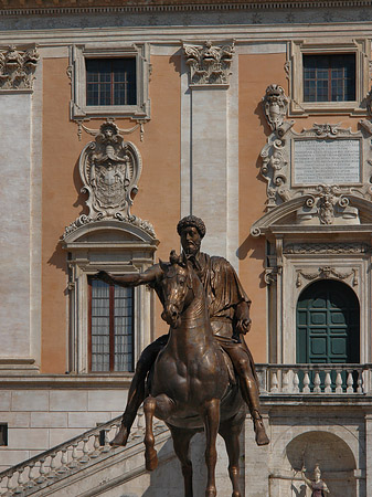 Foto Marc Aurel Statue vor dem Kapitol - Rom