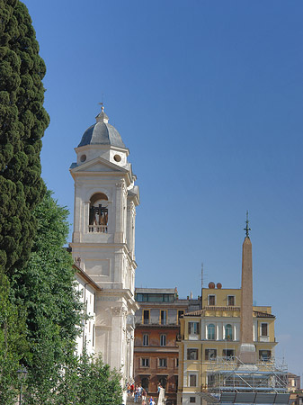 S. Trinita dei Monti mit Obelisk Foto 