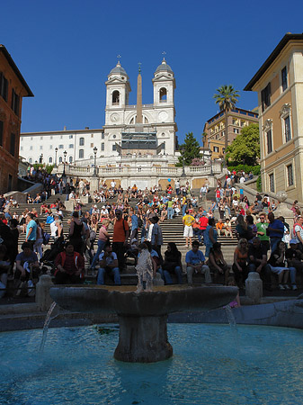 Foto Treppe mit Kirche - Rom