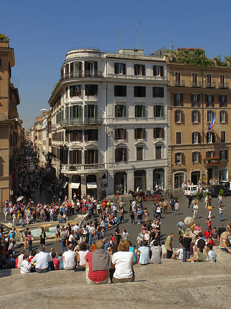 Menschen an der Treppe