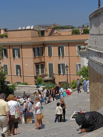 Menschen an der Treppe Foto 