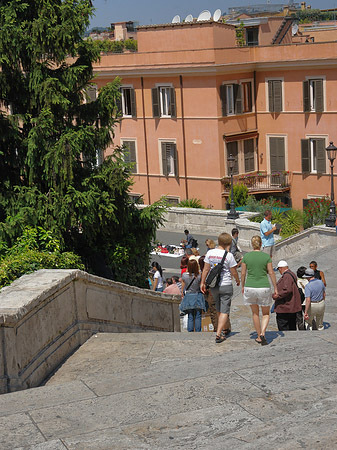 Foto Menschen an der Treppe