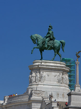 Foto Bronzestatue von Victor Emmanuel
