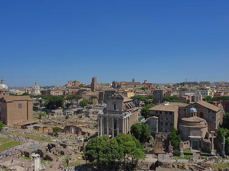 Blick auf das Forum Romanum Foto 