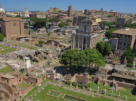Blick auf das Forum Romanum Fotos
