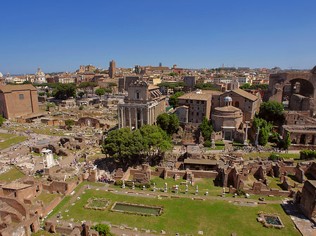 Blick auf das Forum Romanum Fotos