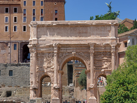 Triumphbogen des Septimius Severus Fotos