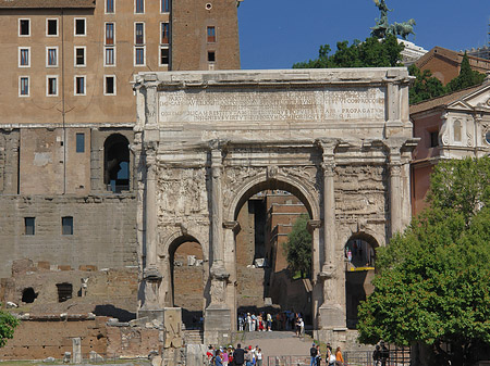 Triumphbogen des Septimius Severus Fotos