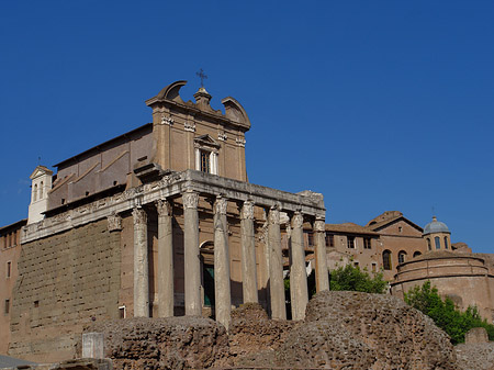 Tempel des Antoninus Pius und der Faustina Fotos
