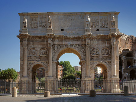 Fotos Konstantinsbogen mit Kolosseum | Rom