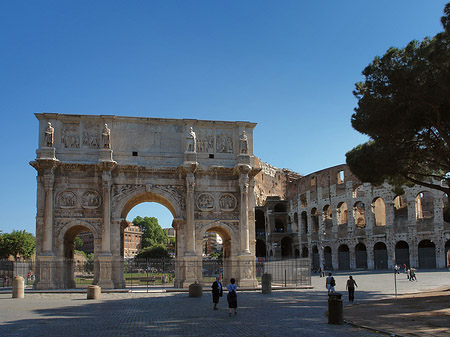 Fotos Konstantinsbogen mit Kolosseum