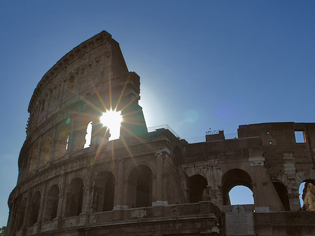 Fotos Kolosseum mit Sonne | Rom