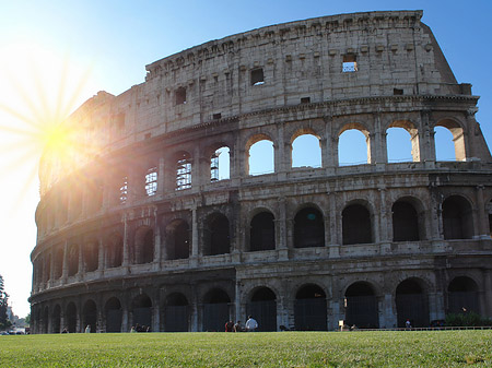 Foto Kolosseum mit Sonne