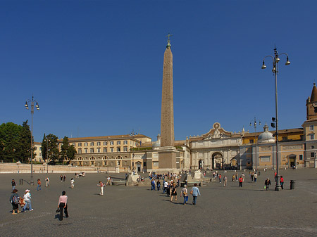 Foto Obelisk mit dem Porta del Popolo