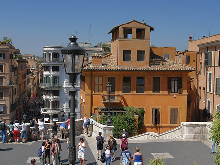 Foto Gebäude an der Spanischen Treppe - Rom