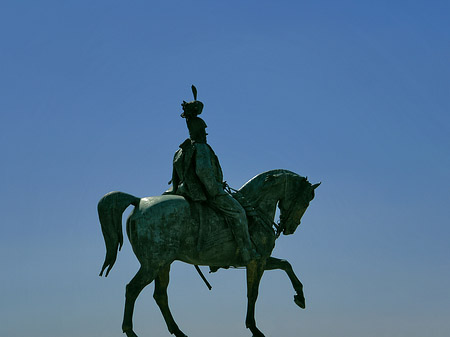 Bronzestatue von Victor Emmanuel Fotos