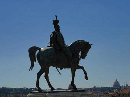 Foto Bronzestatue von Victor Emmanuel - Rom